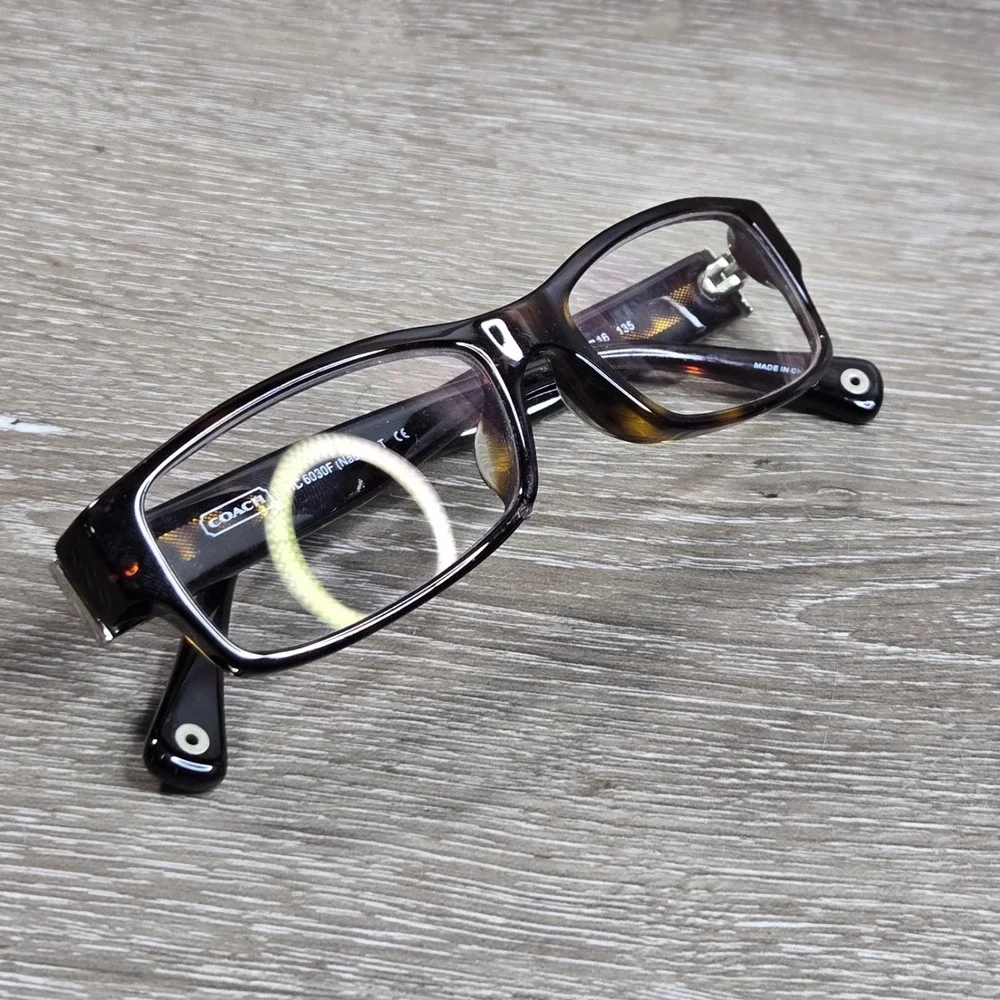 Coach HC6030F Nadia 5001 Dark Tortoise Asian Fit Eyeglass 52-16-135 Frame only